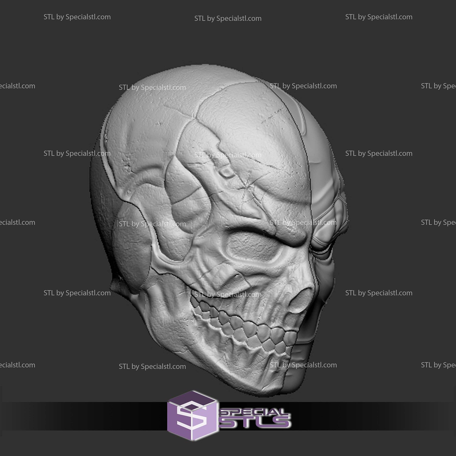 Cosplay STL Files Deathstroke Helmet V4 3D Model — view 2