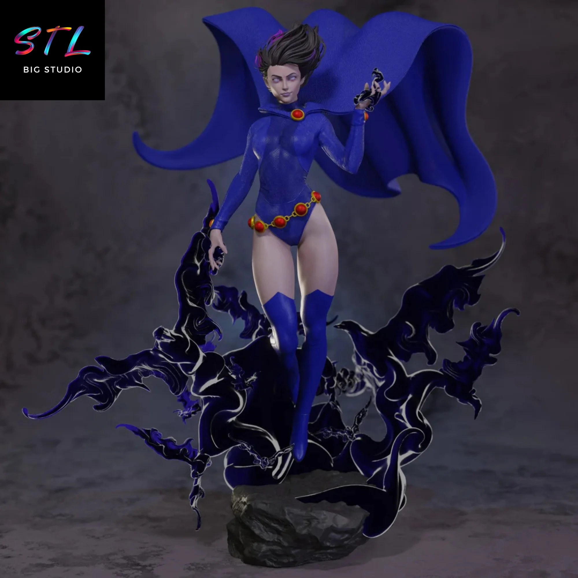 Raven STL | Teen Titans | 3D Printable Figure Model