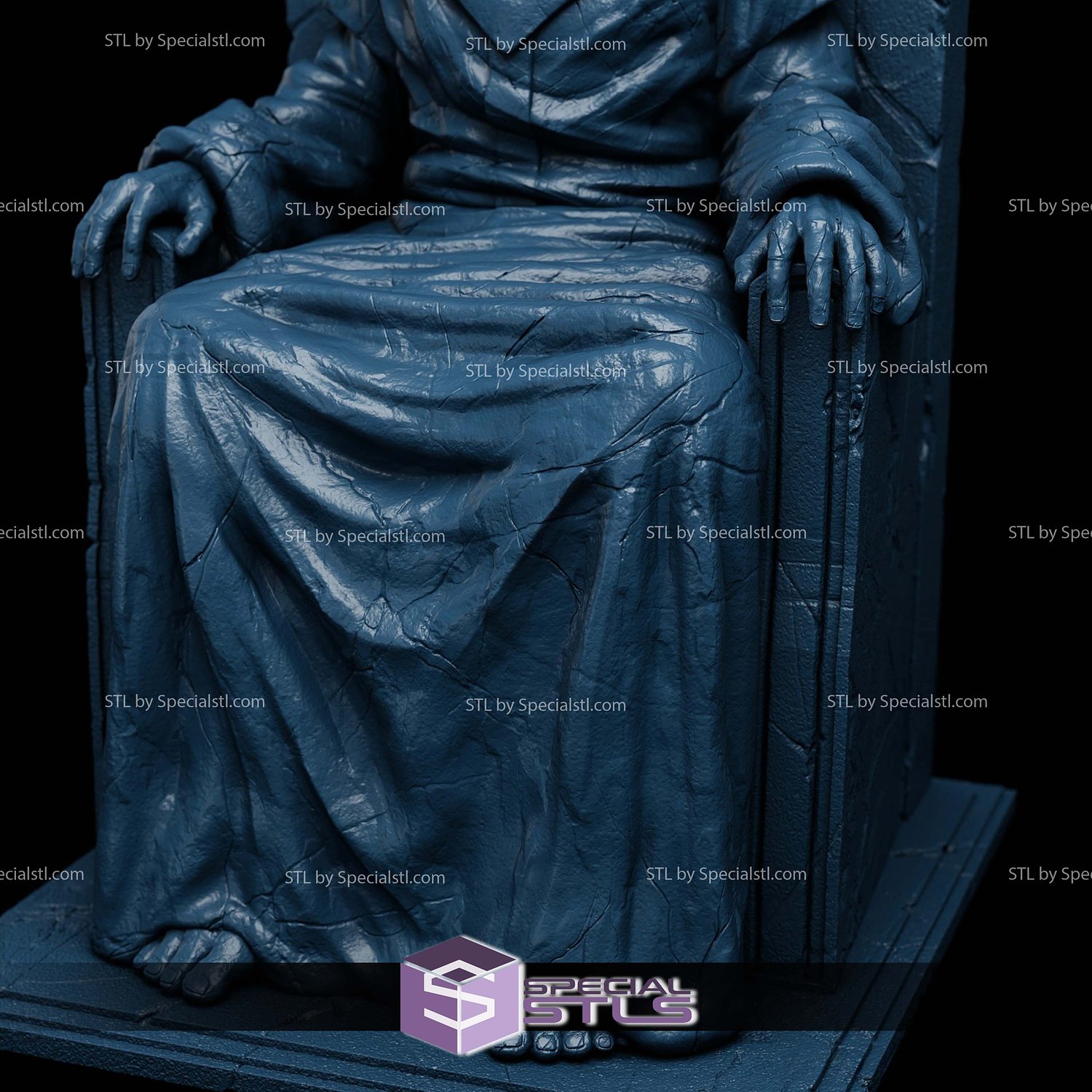 Statue of God Throne Solo Leveling STL Files 3D Model — view 2