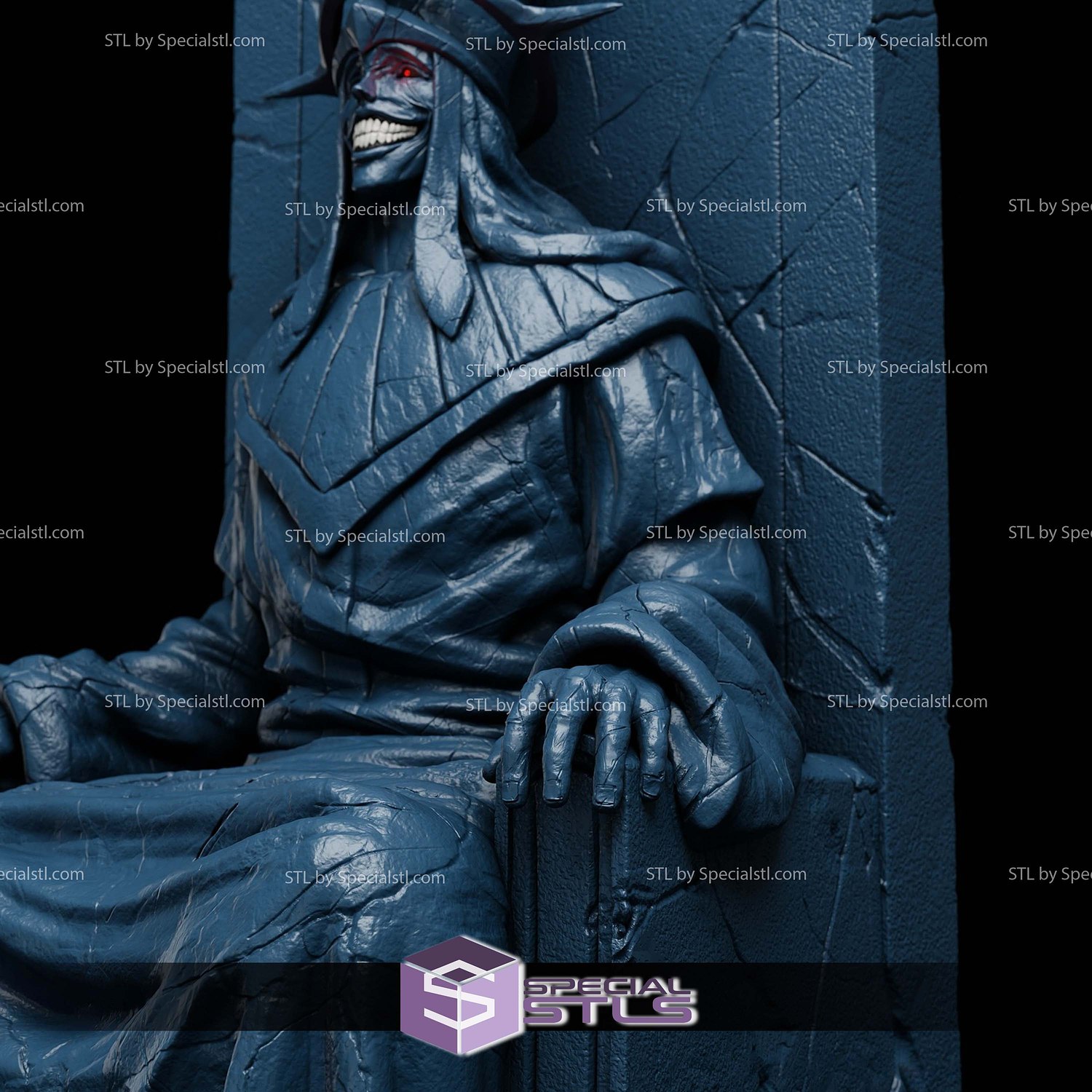 Statue of God Throne Solo Leveling STL Files 3D Model — view 3