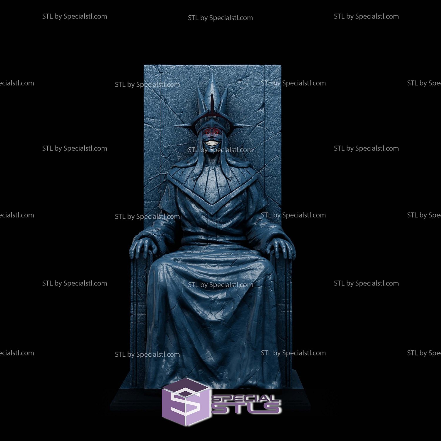 Statue of God Throne Solo Leveling STL Files 3D Model — view 5