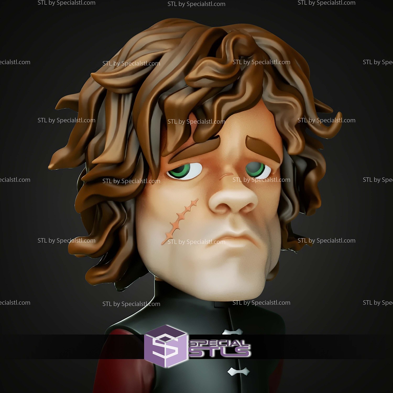 Chibi STL Collection Tyrion Lannister 3D Model — view 3