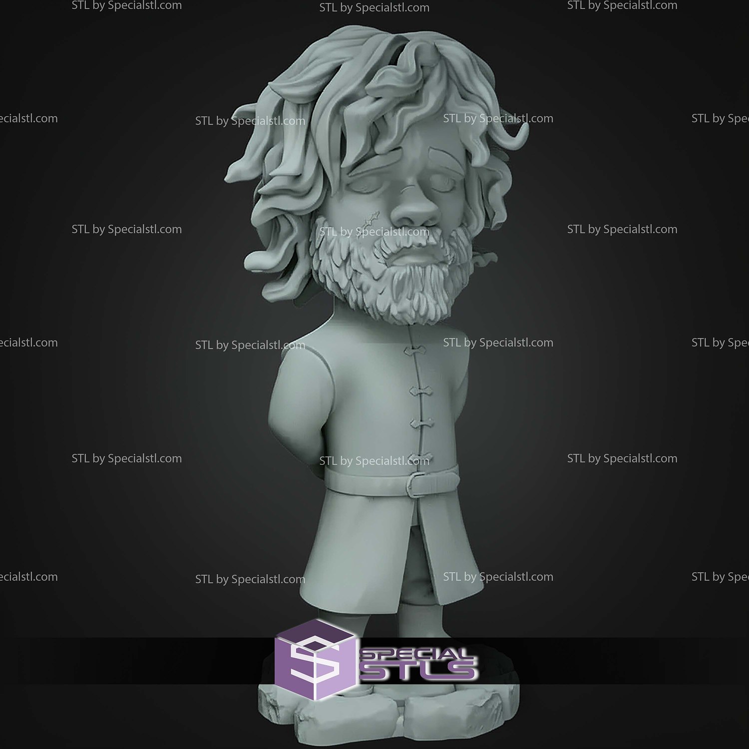 Chibi STL Collection Tyrion Lannister 3D Model — view 4