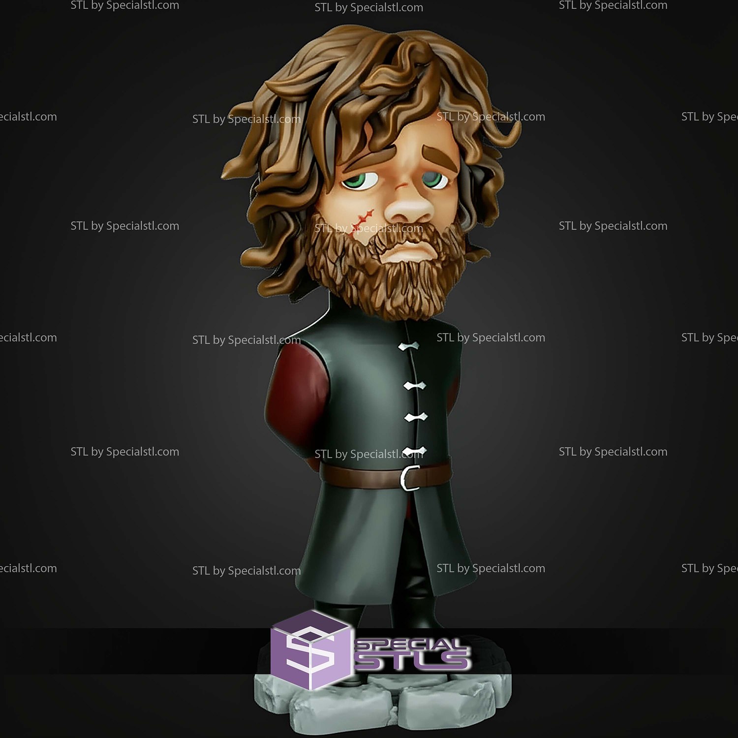 Chibi STL Collection Tyrion Lannister 3D Model — view 5