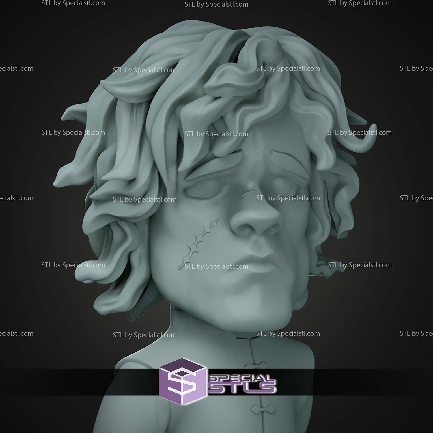 Chibi STL Collection Tyrion Lannister 3D Model — view 7