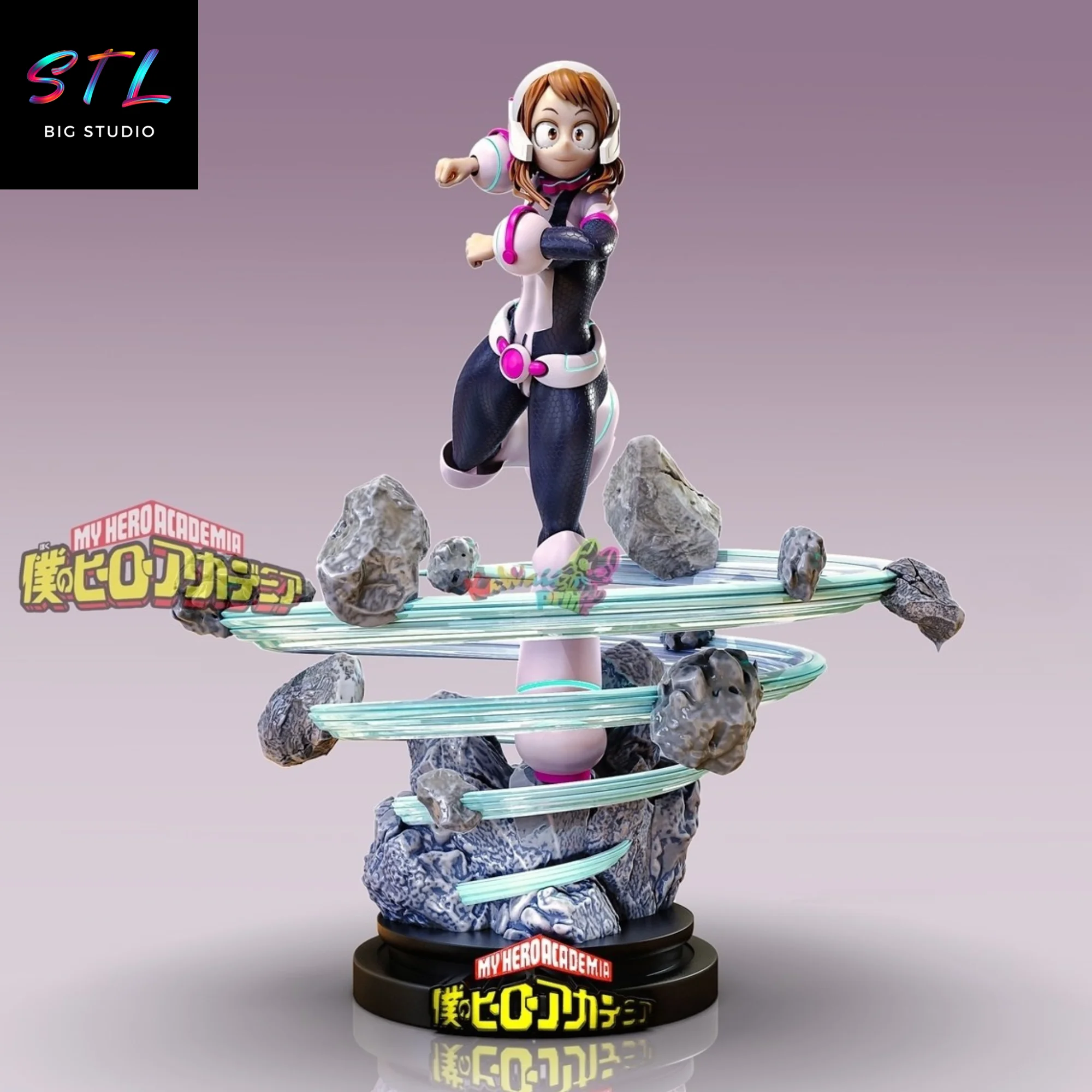 Ochako Uraraka STL | 3D Printable Figure from My Hero Academia Model