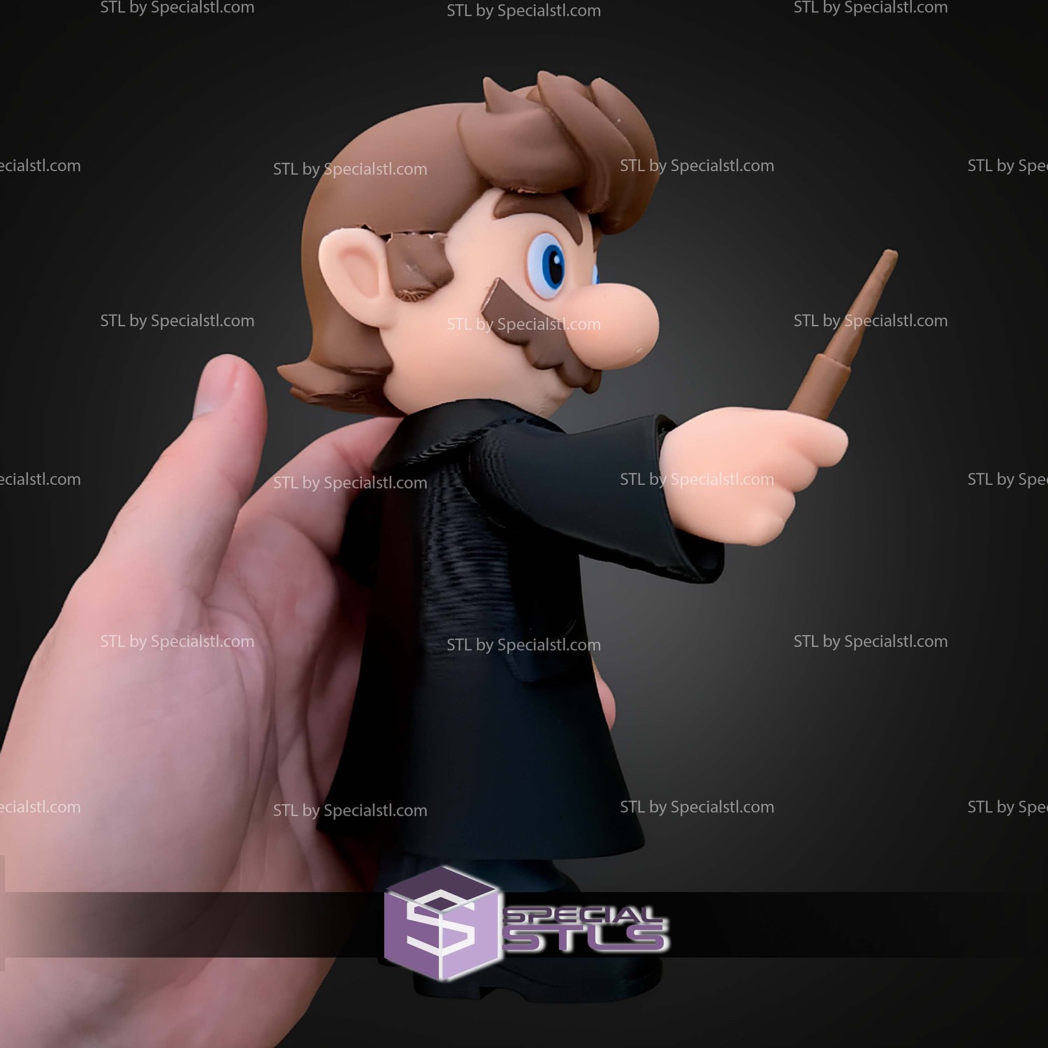 Super Basic STL Mario Harry Potter Multipart 3D Model — view 2