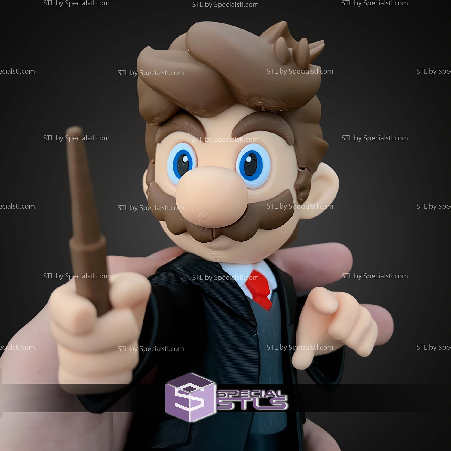 Super Basic STL Mario Harry Potter Multipart 3D Model — view 5