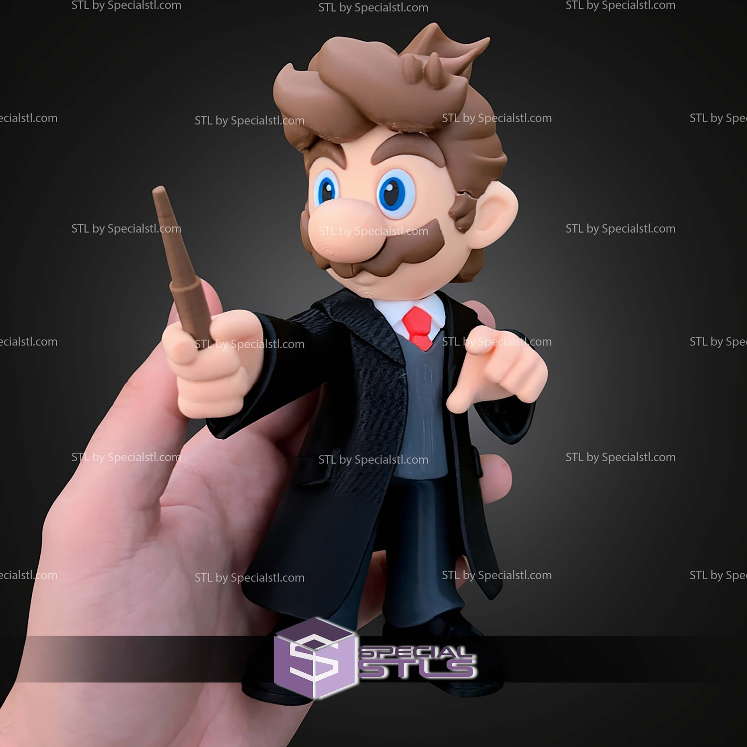 Super Basic STL Mario Harry Potter Multipart 3D Model — view 6