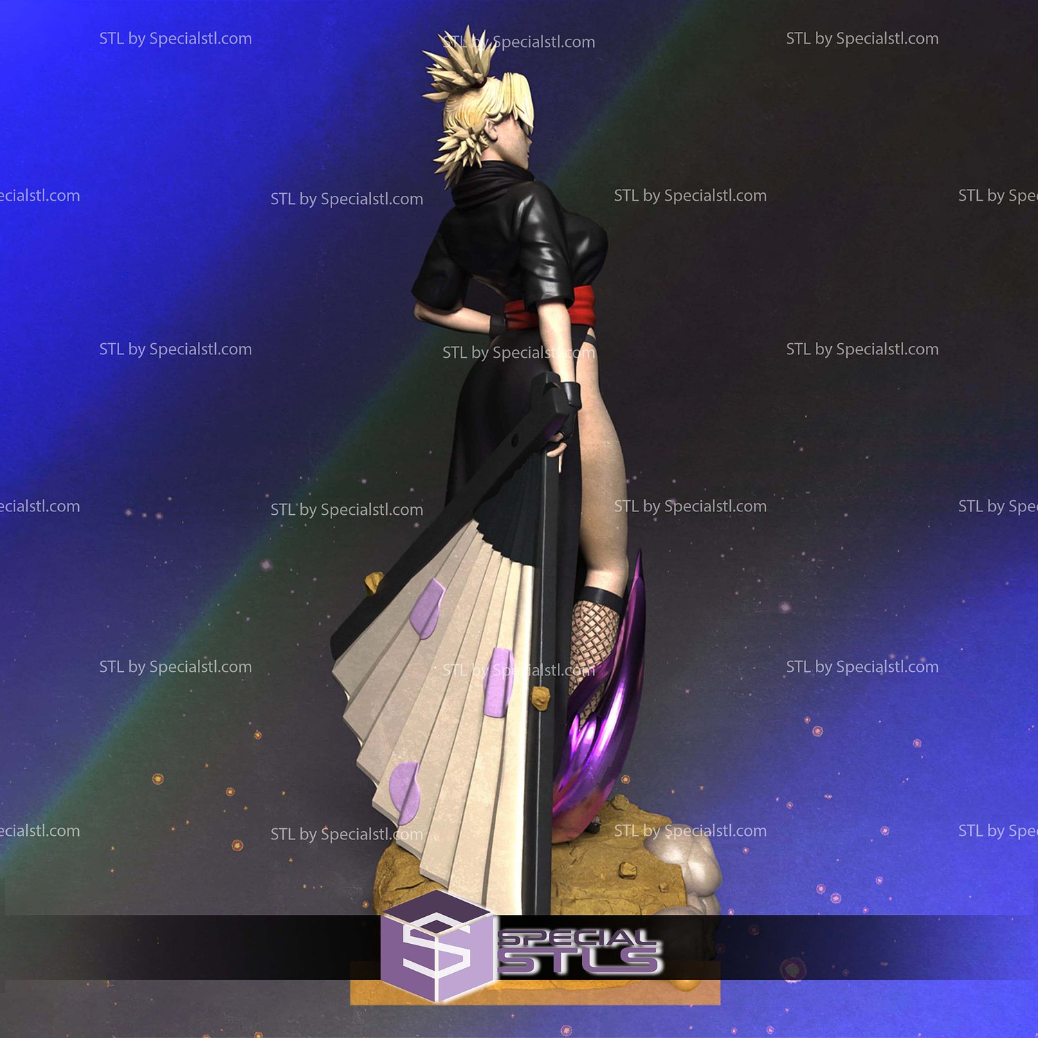 Temari Naruto STL Files 3D Model — view 2