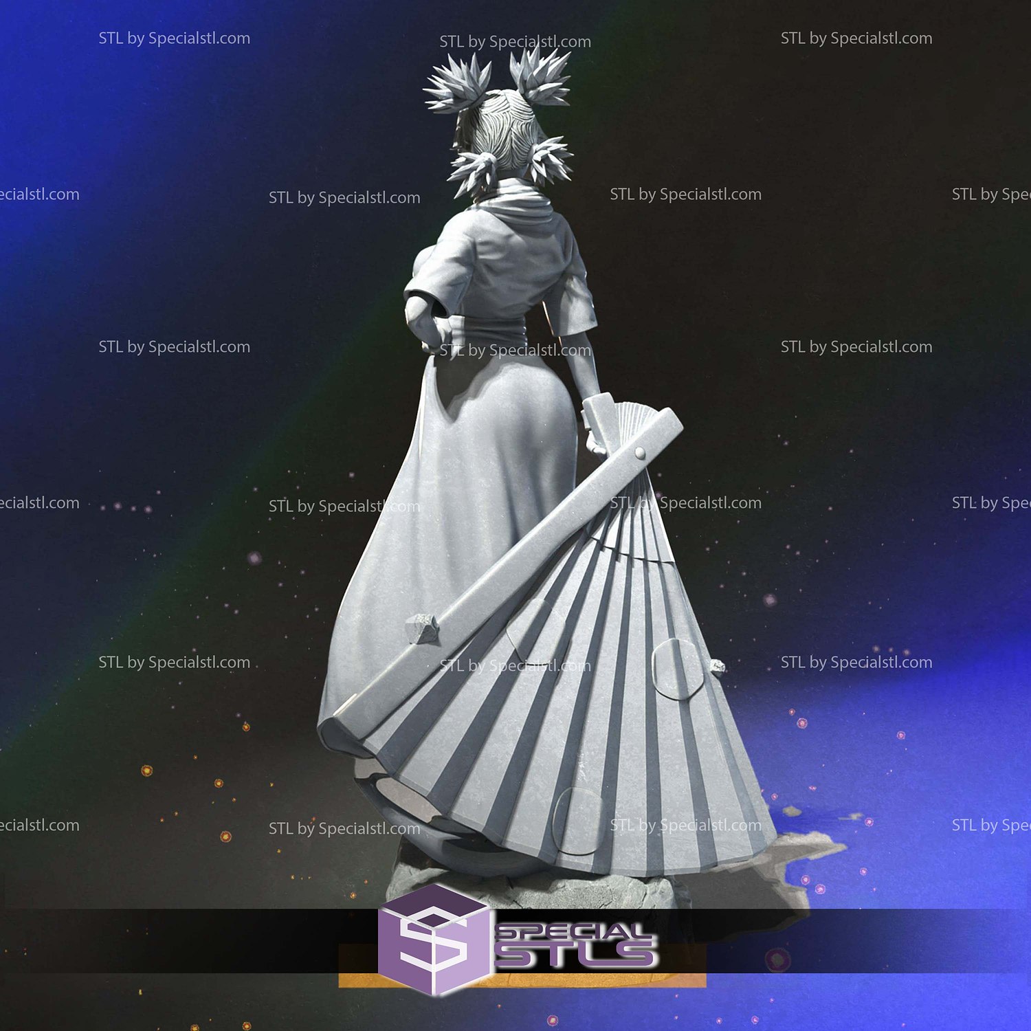 Temari Naruto STL Files 3D Model — view 4