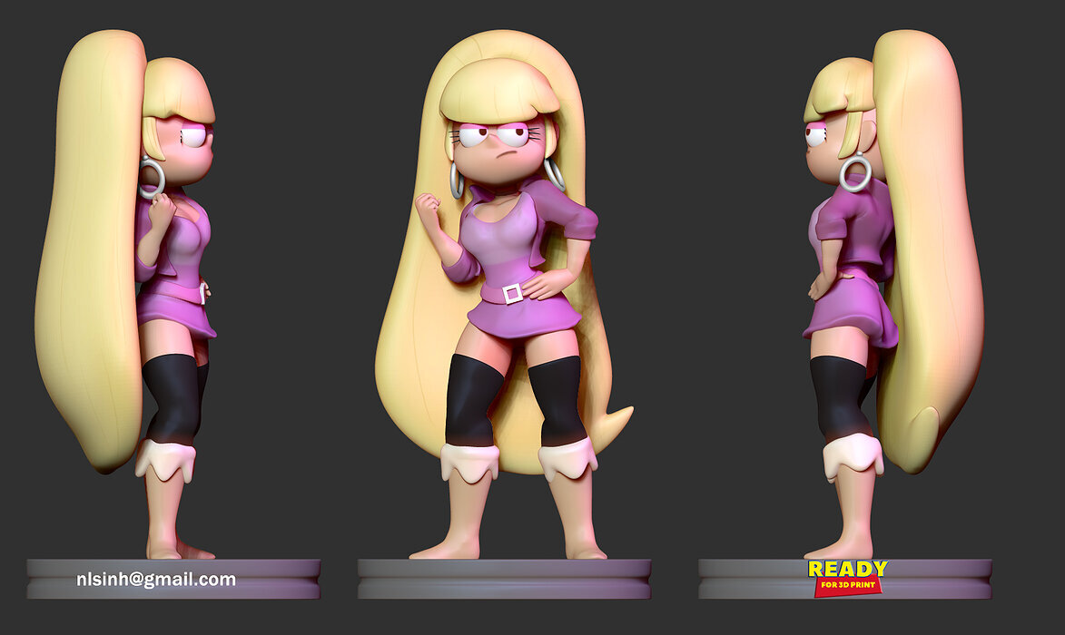 Gravity Falls Pacifica - Fanart 3D ZTL Model — view 2