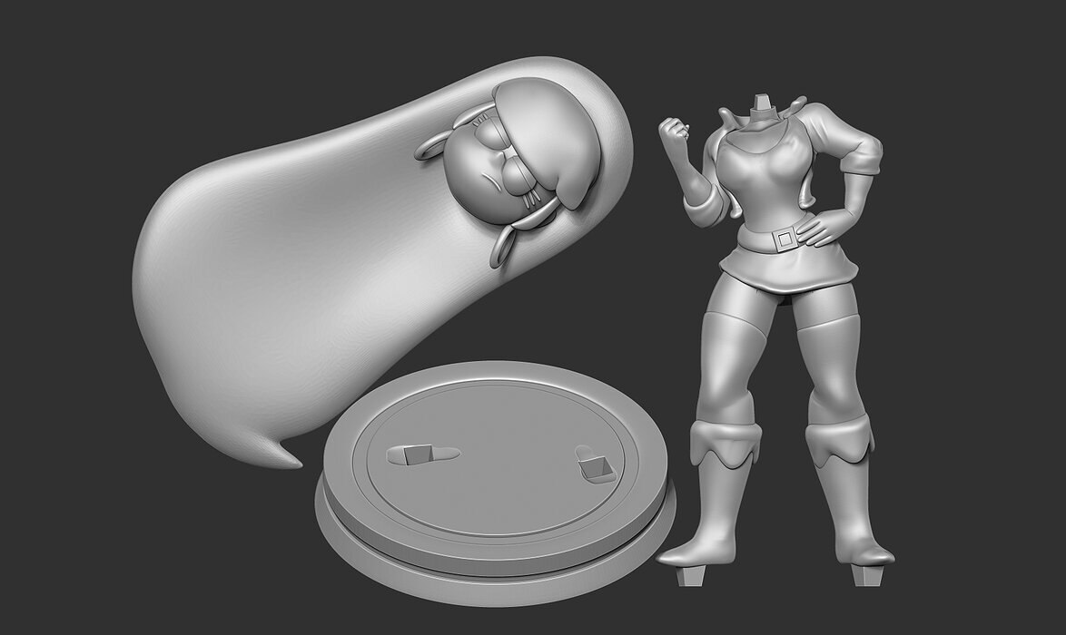 Gravity Falls Pacifica - Fanart 3D ZTL Model — view 3