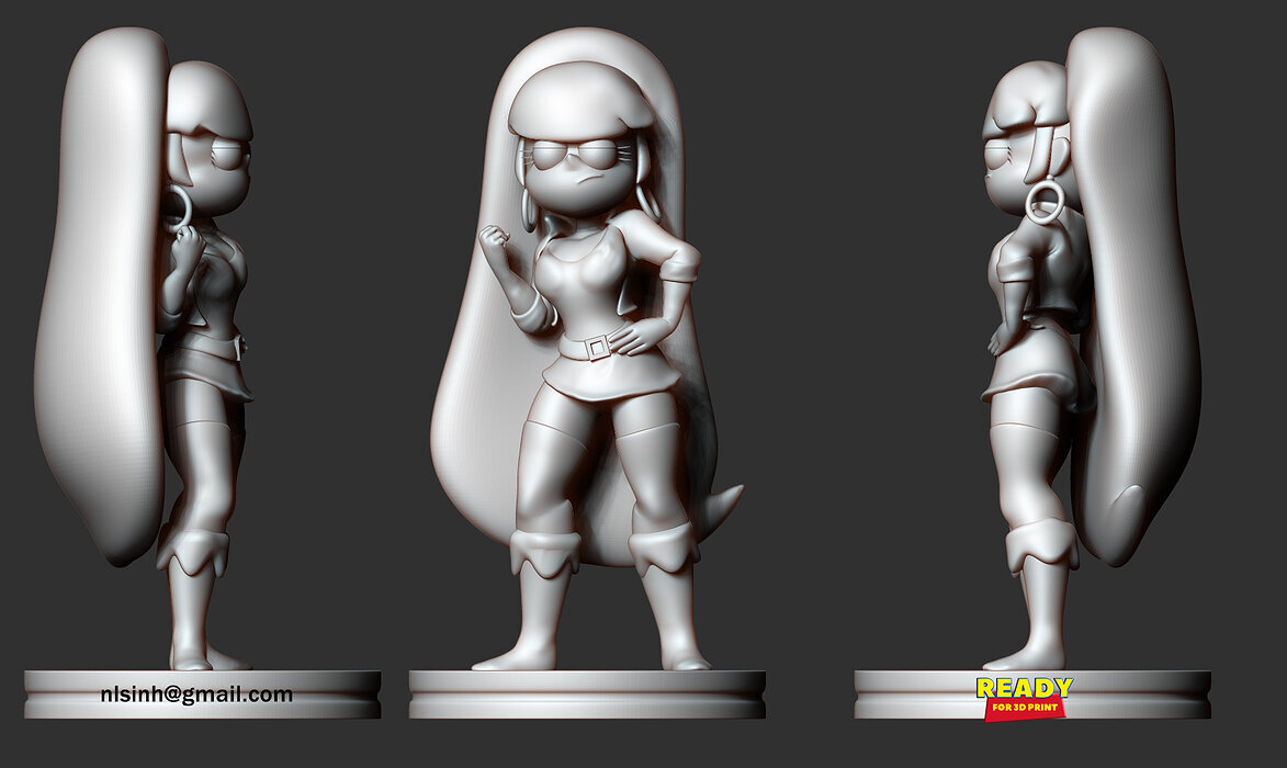 Gravity Falls Pacifica - Fanart 3D ZTL Model — view 4