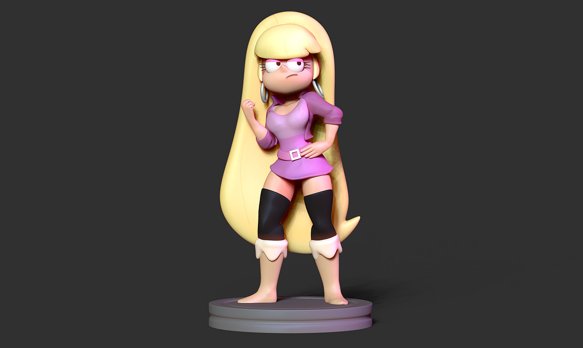 Gravity Falls Pacifica - Fanart 3D ZTL Model — view 5