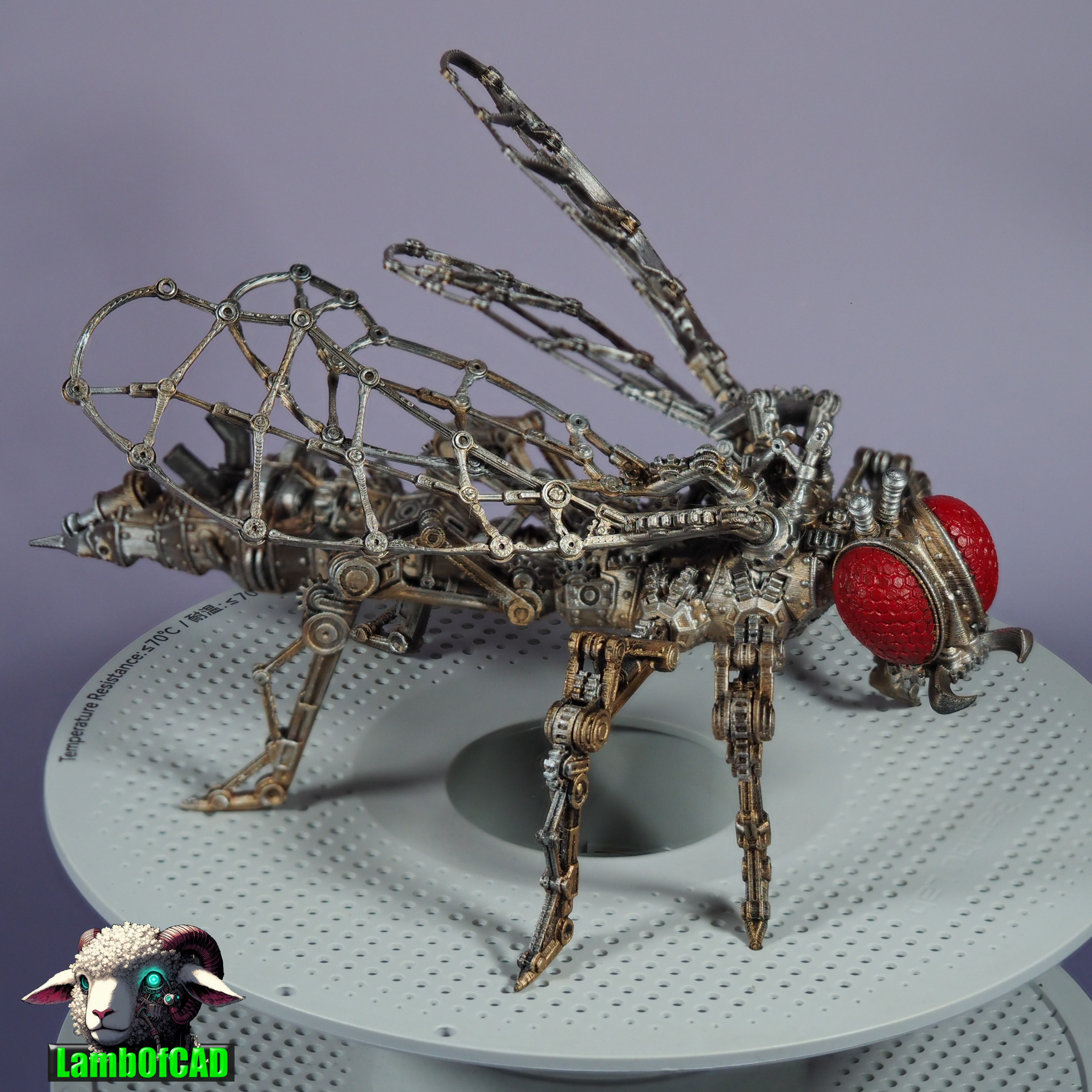 Steampunk Wasp, Articulated 3D 3MF Model