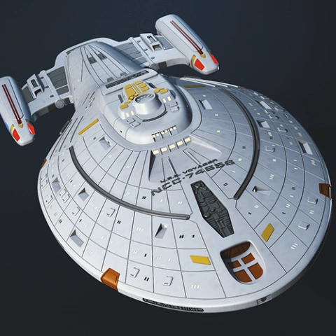 USS Voyager 3D Printing Model | Assembly STL Model