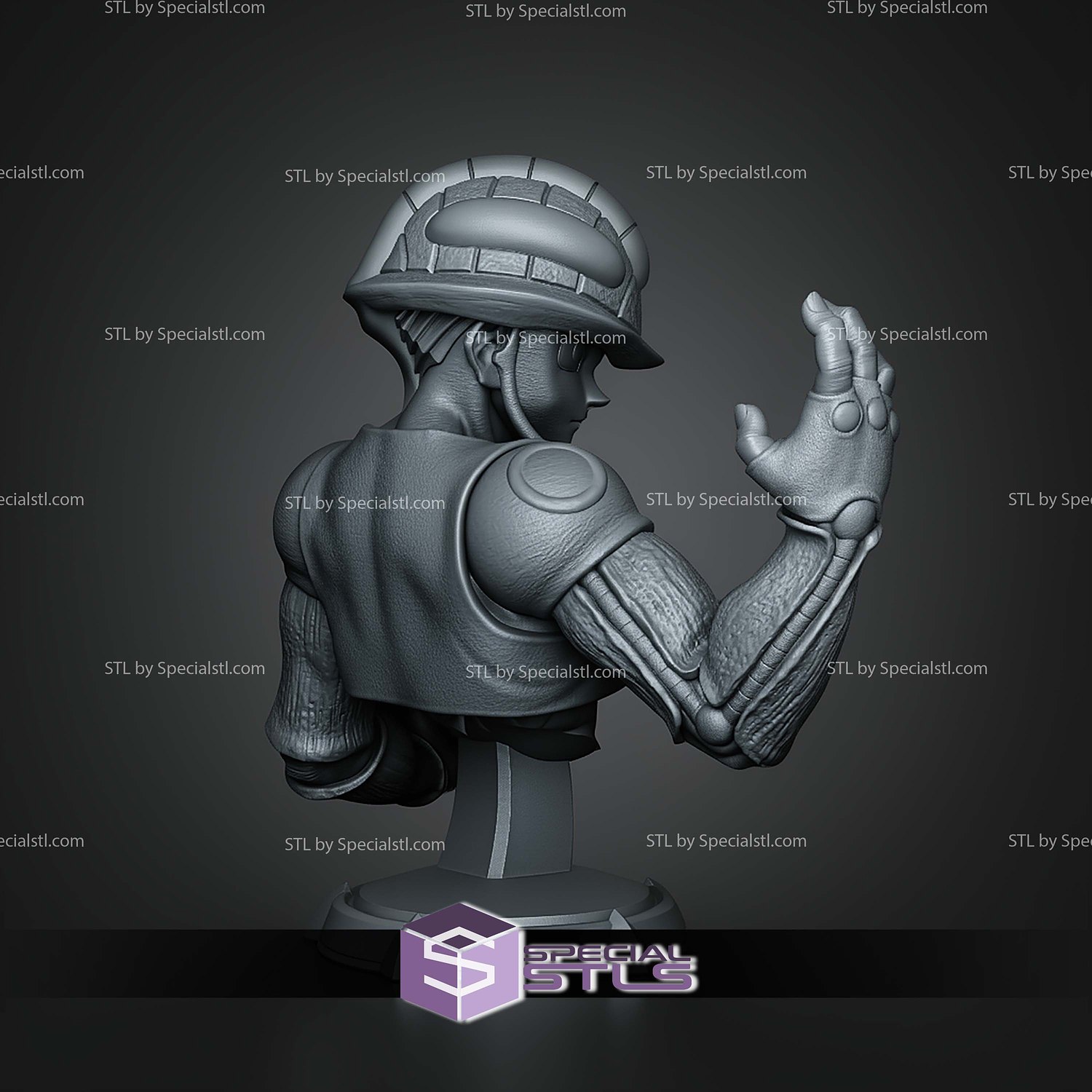 Meruem Hunter x Hunter Bust 136mm STL Files 3D Model — view 2