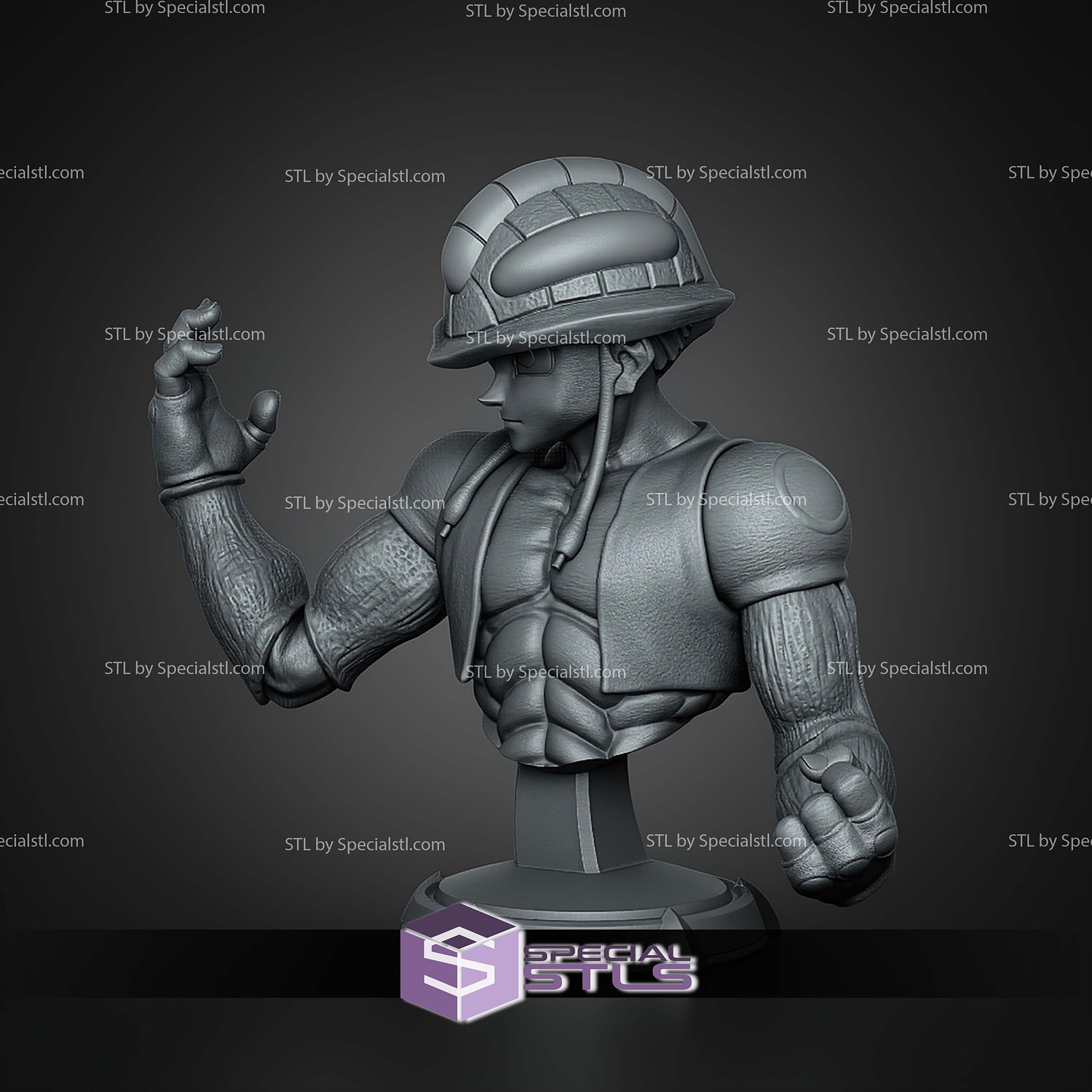 Meruem Hunter x Hunter Bust 136mm STL Files 3D Model — view 4