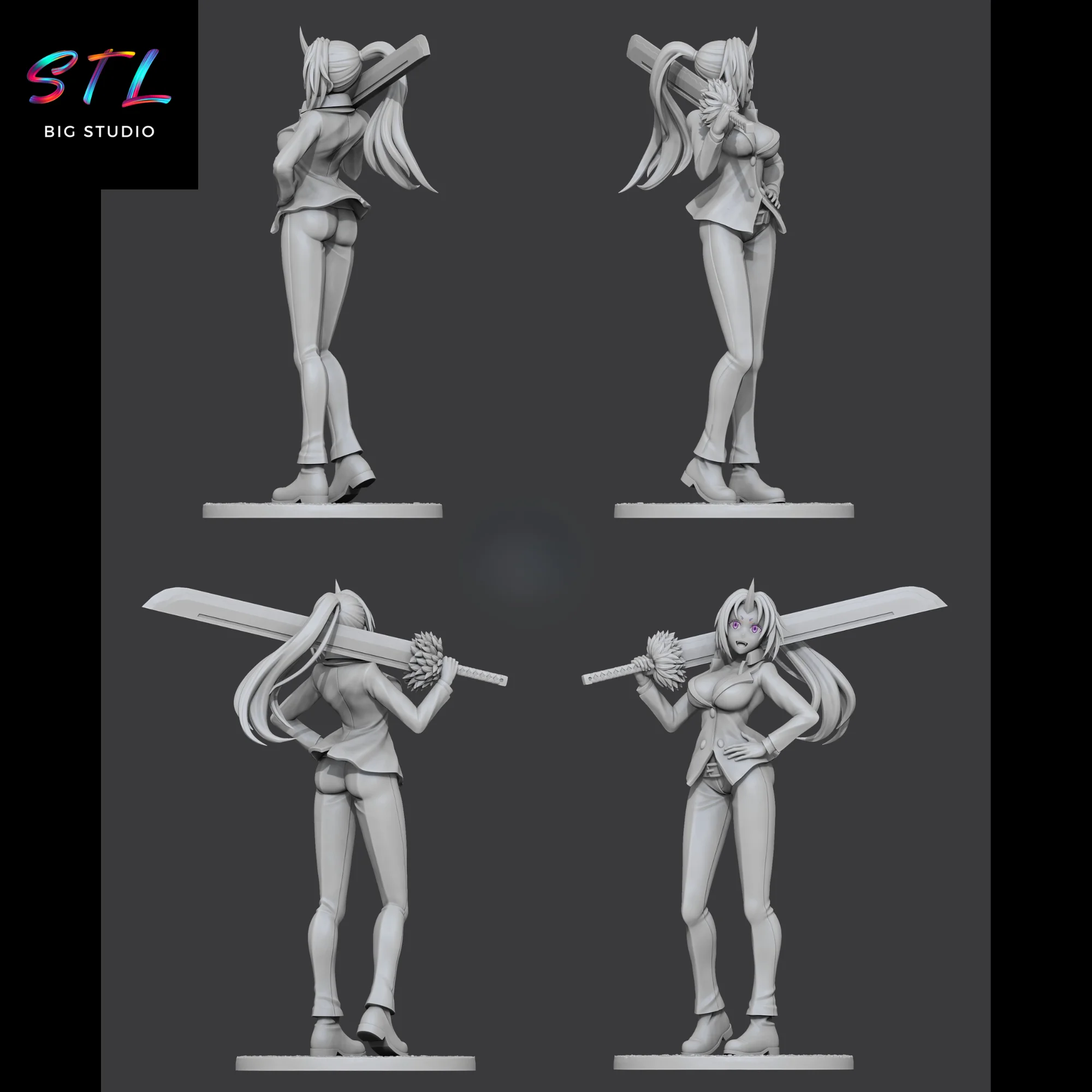 Shion STL | That Time I Got Reincarnated as a Slime | 3D Printable Model Model — view 3