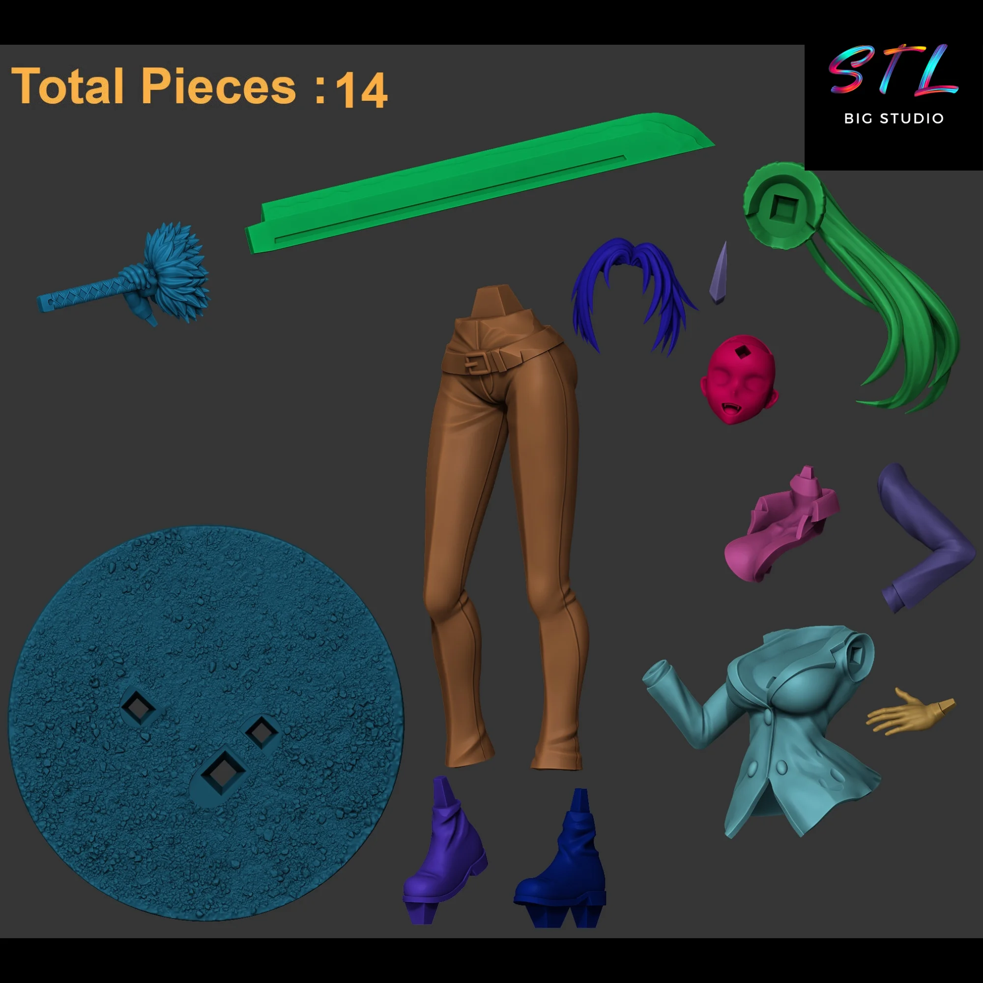 Shion STL | That Time I Got Reincarnated as a Slime | 3D Printable Model Model — view 4