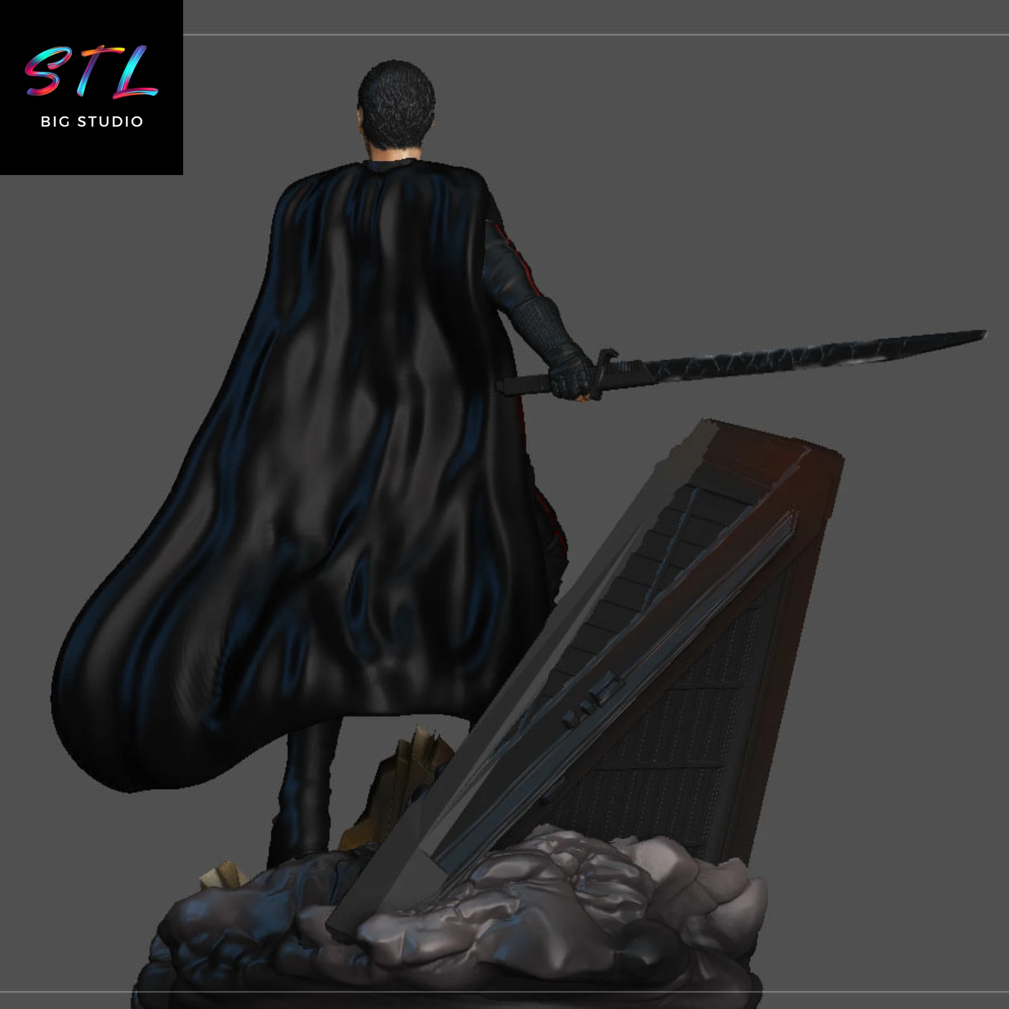 Moff Gideon STL | Star Wars 3D Printable Figure Model — view 4