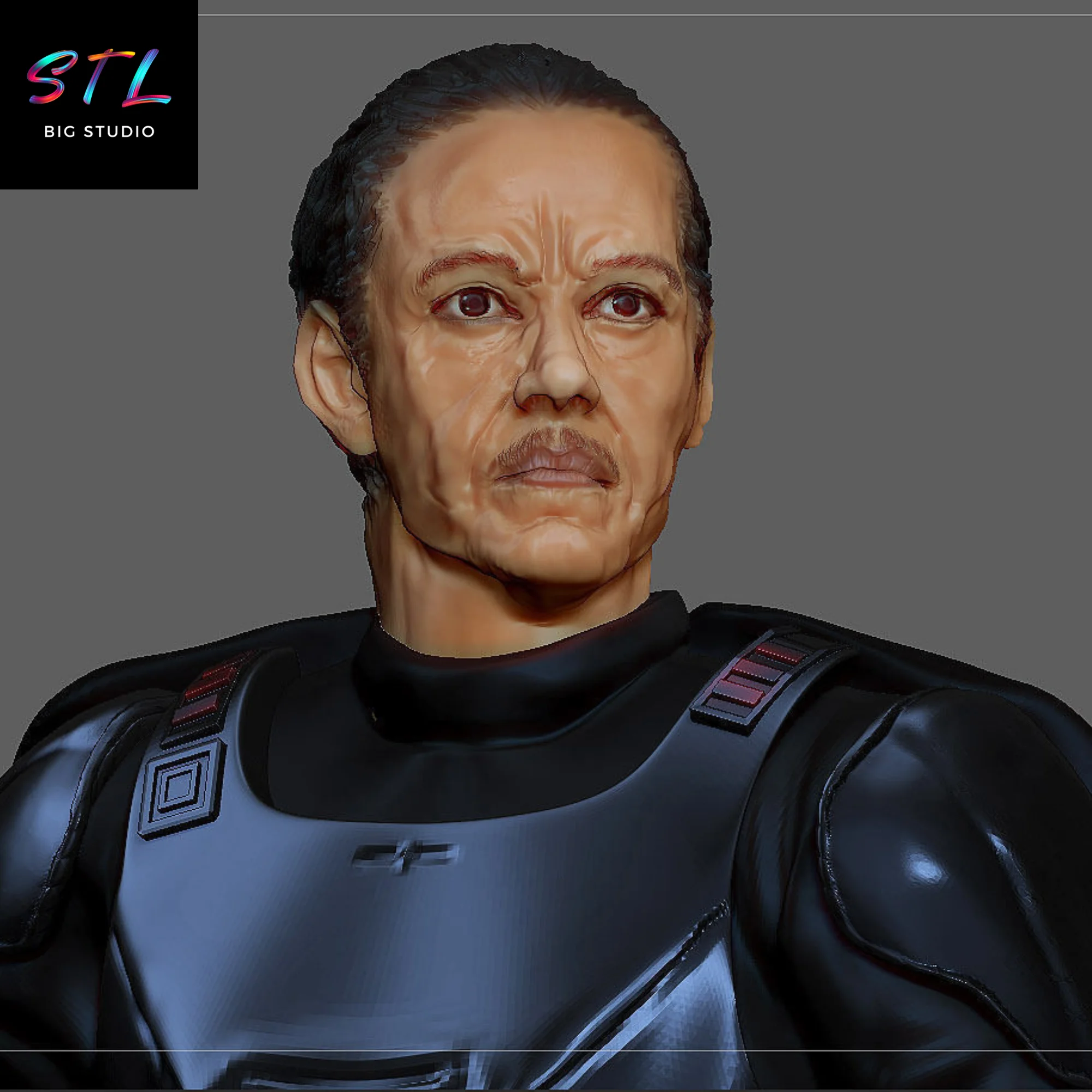 Moff Gideon STL | Star Wars 3D Printable Figure Model — view 5