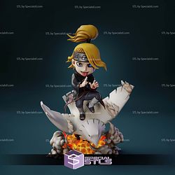 Deidara Naruto Shippuden Chibi 3D Printer Files STL Model