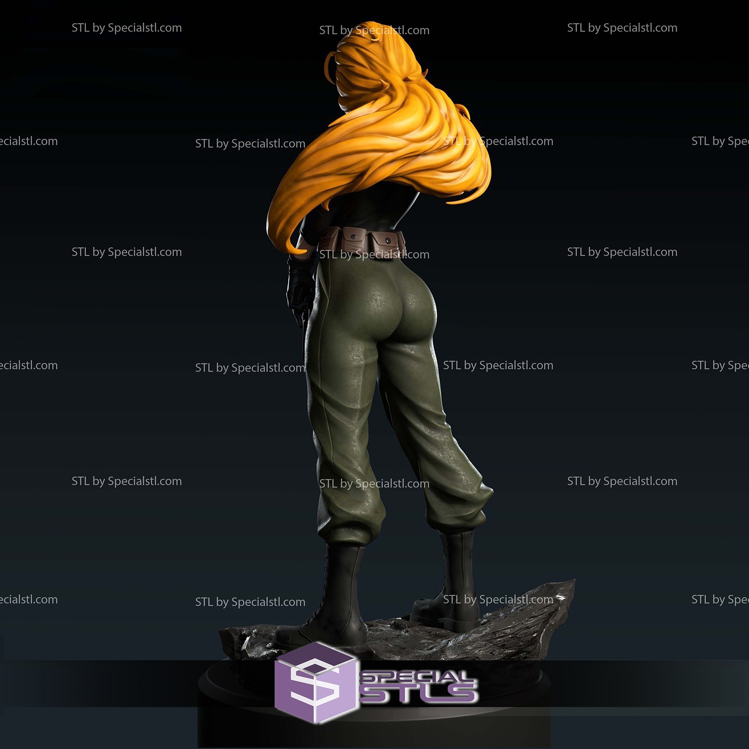 Kim Possible and Gun 3D Printer Files STL Model — view 4
