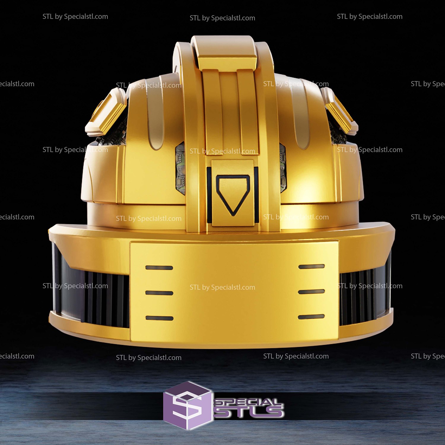 Cosplay STL Files BumbleBee One Helmet 3D Model — view 5