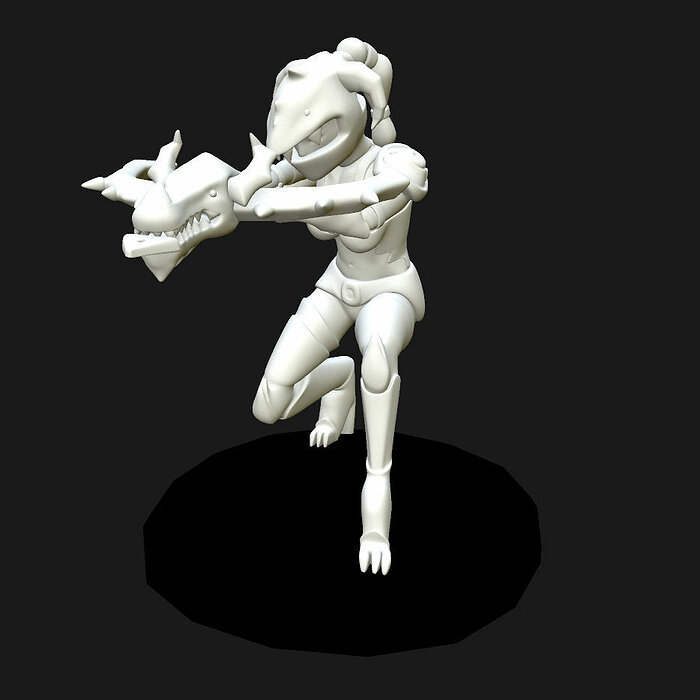 Vayne - DragonSlayer Skin - League Of Legends 3D OBJ Model — view 2