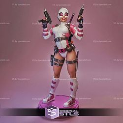 Gwenpool Pink 1-4 STL Files 3D Model