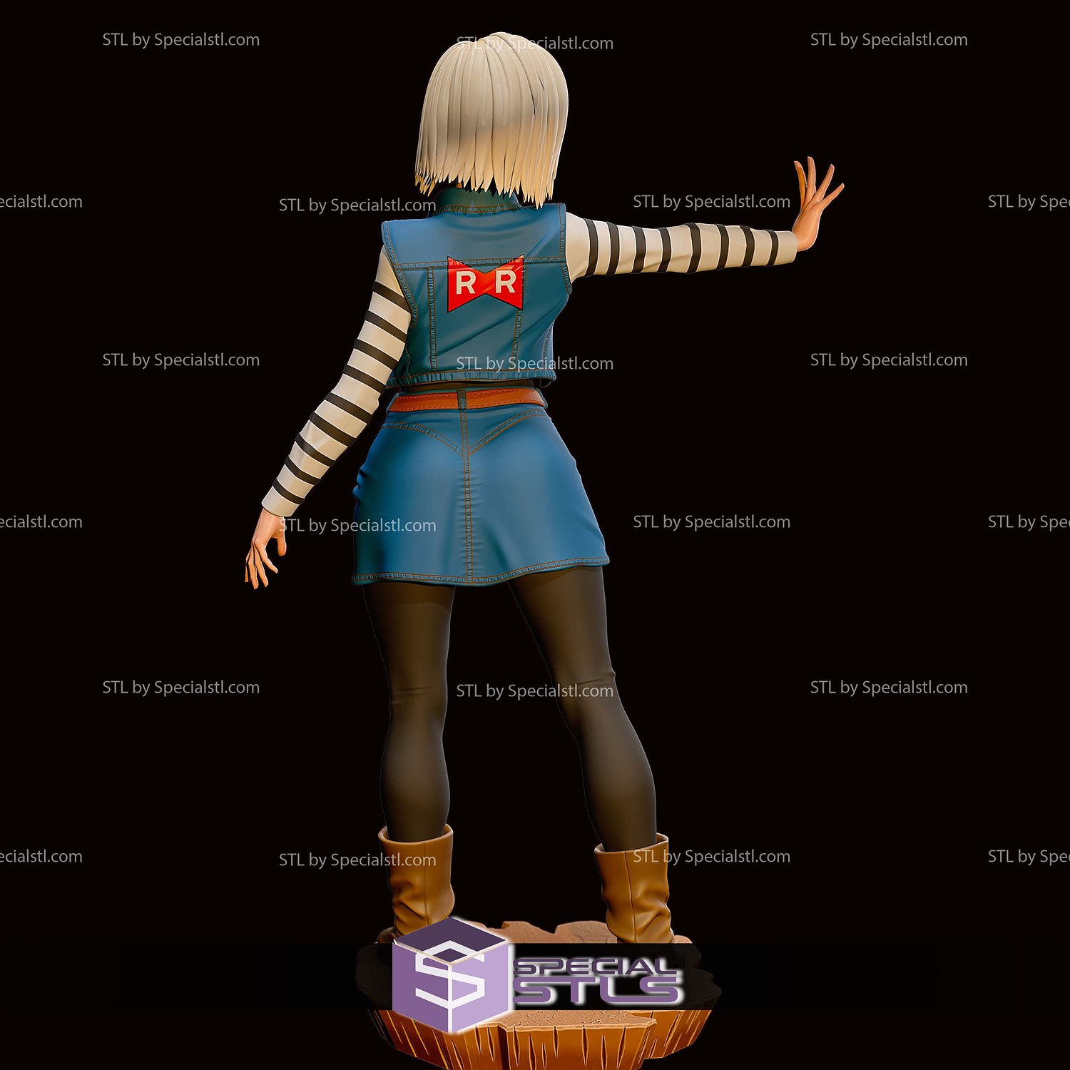 Android 18 Baby Face 3D Printer Files STL Model — view 2