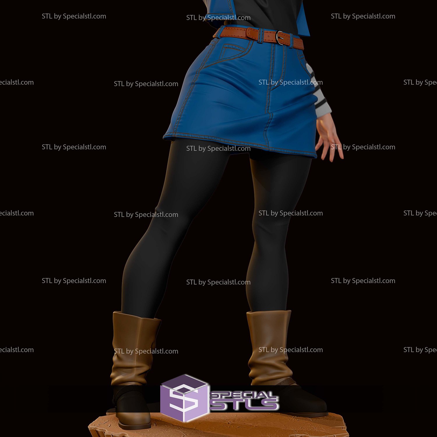 Android 18 Baby Face 3D Printer Files STL Model — view 5