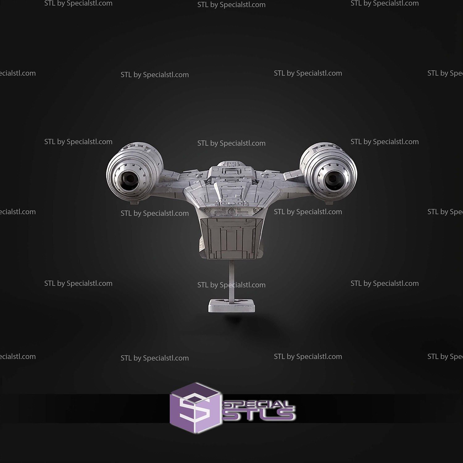 Razor Crest Kit Card STL Files 3D Model — view 2