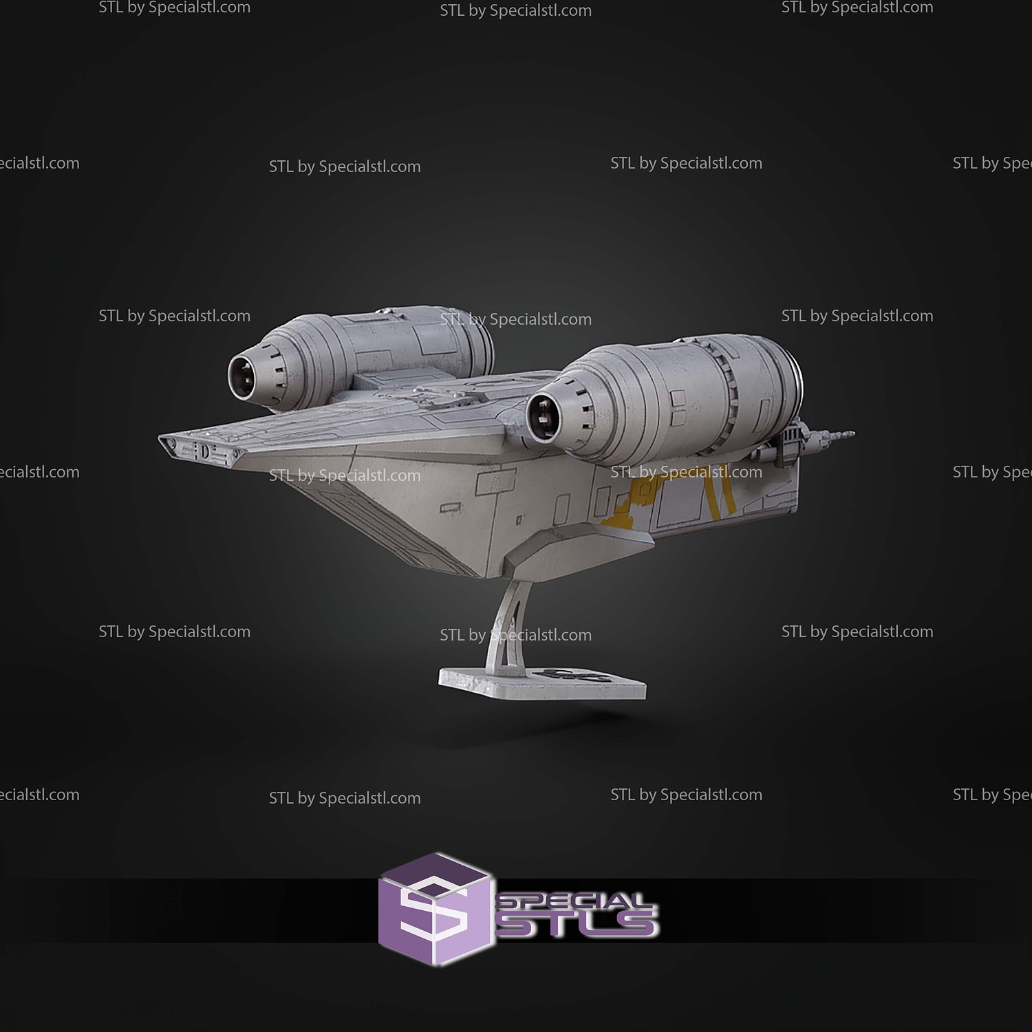 Razor Crest Kit Card STL Files 3D Model — view 3