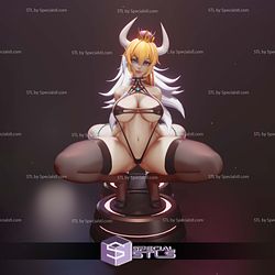 Bowsette and Boosette Squat Pose 3D Printer Files STL Model