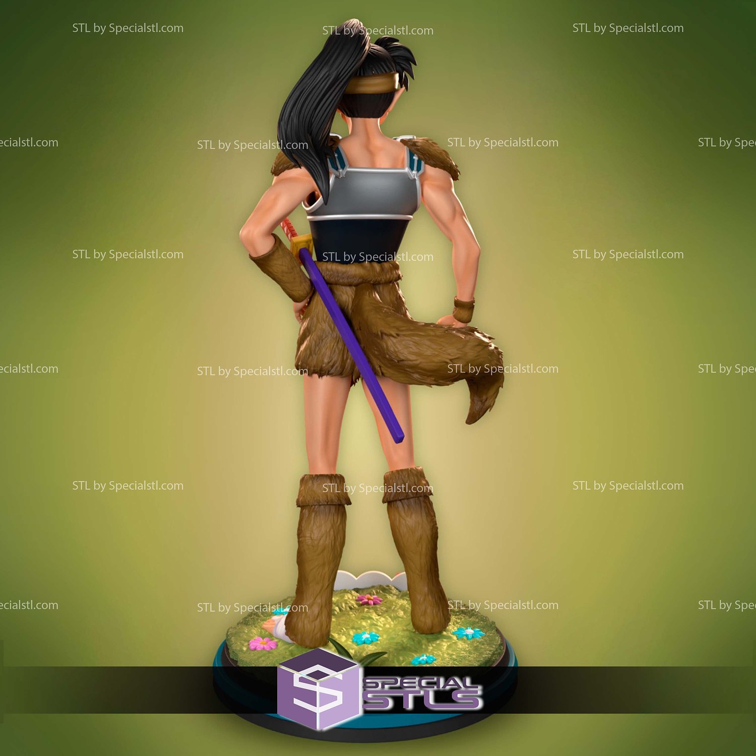 Koga Inuyasha Digital STL Files 3D Model — view 2