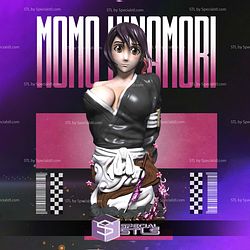 Momo Hinamori Bleach Bust STL Files 3D Model