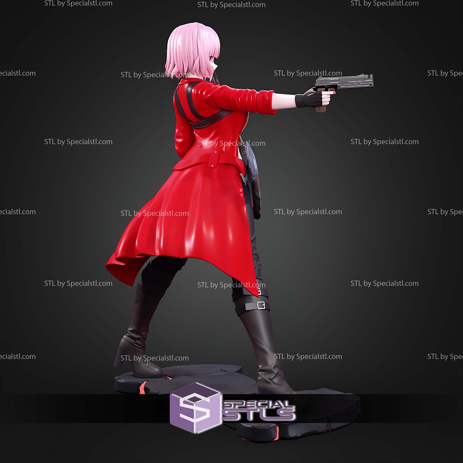 Mori Calliope Dante Outfit Hololive Vtuber STL Files 3D Model — view 2