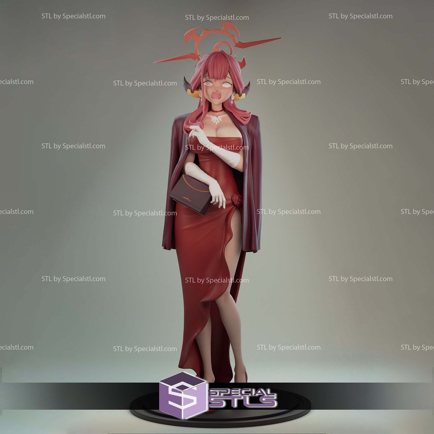 Dress Aru Blue Archive 3D Printing Models STL Model — view 2