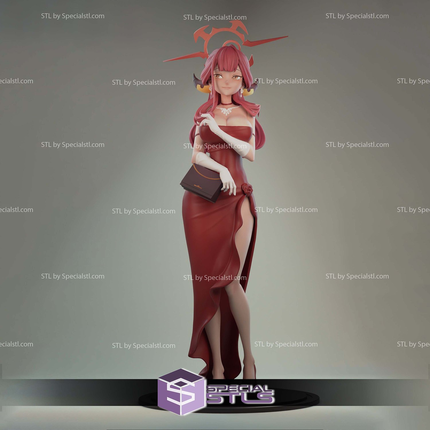 Dress Aru Blue Archive 3D Printing Models STL Model — view 3