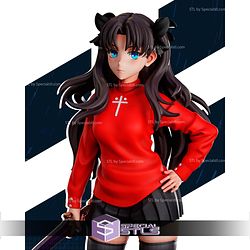 Rin Tohsaka and Weapon 3D Printer Files STL Model