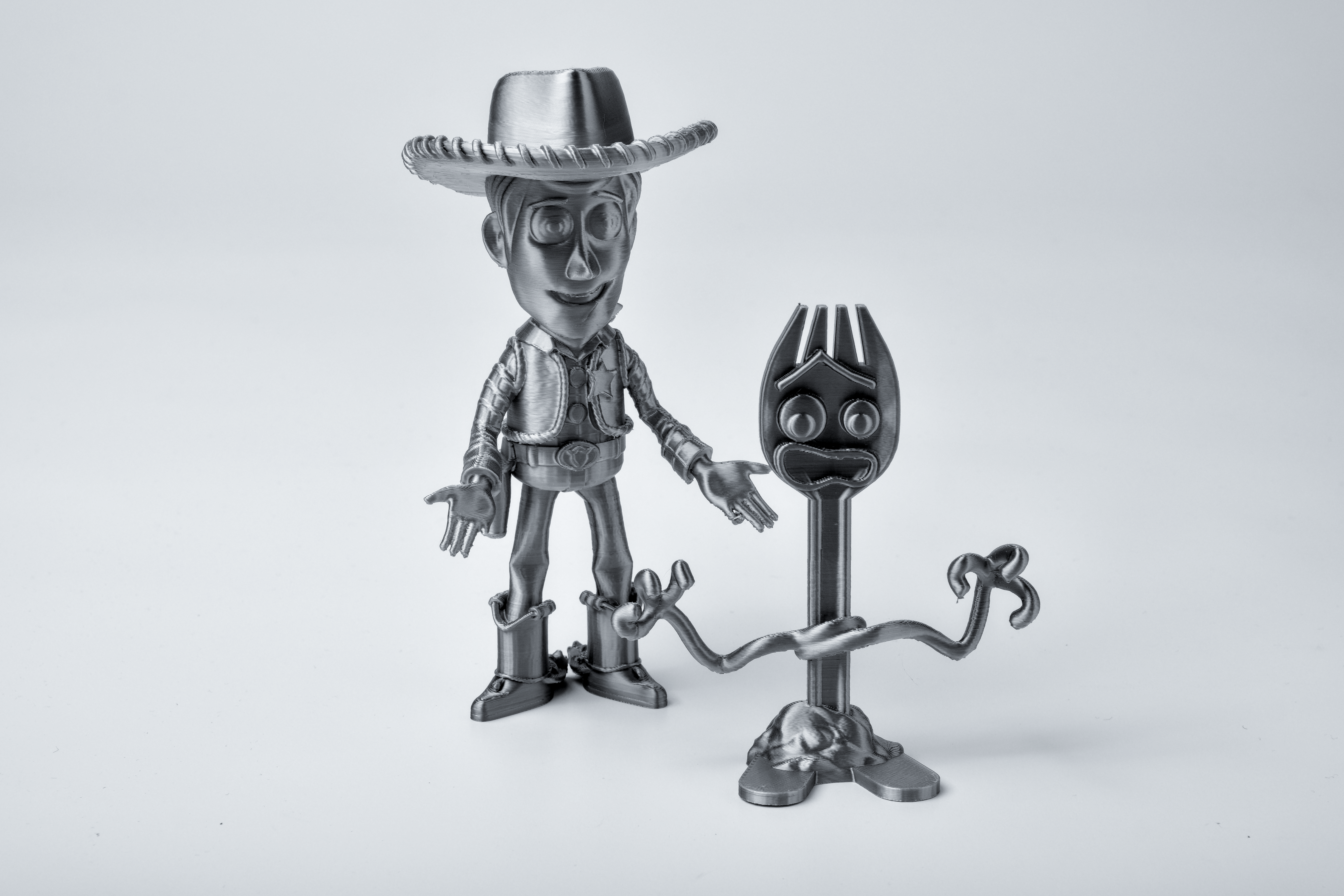 Woody & Forky - Toy Story Figurine 3D STL Model