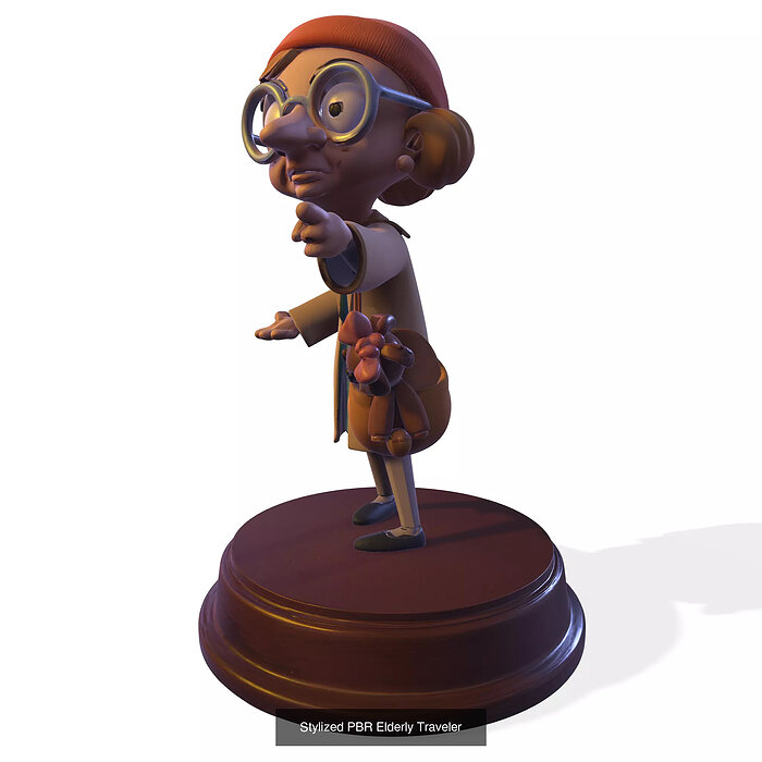 Funny PBR British Comedy Character Collection Pack 3D Model — view 5