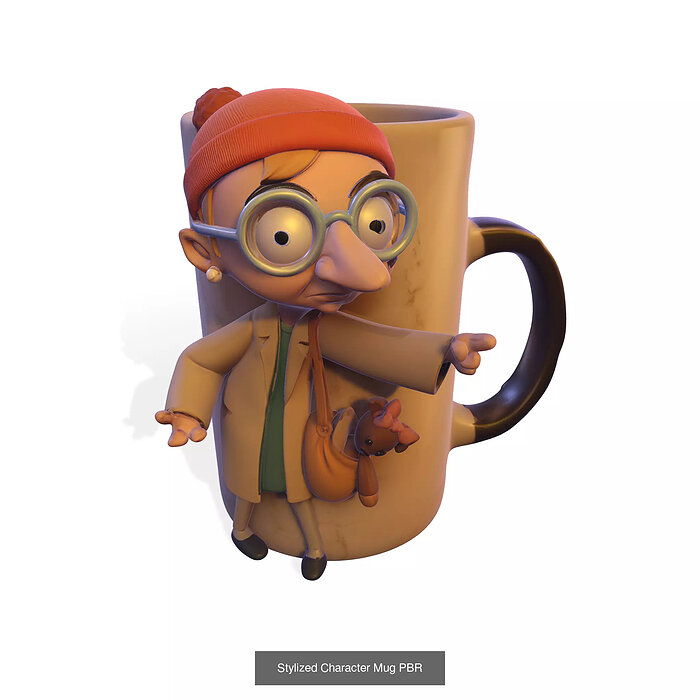 Funny PBR British Comedy Character Collection Pack 3D Model — view 6