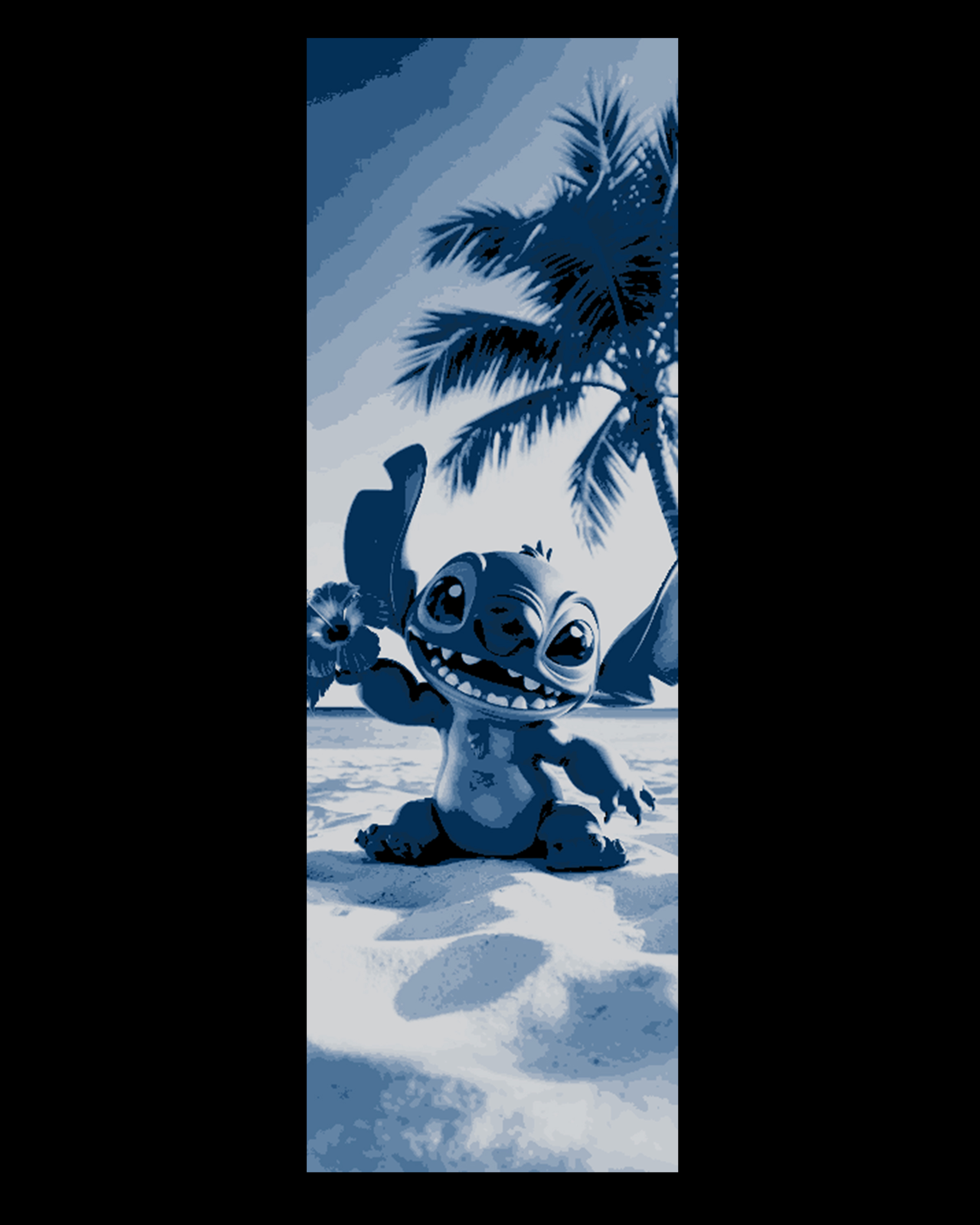 A little blue alien "dog" taking some time to relax with his friend - Set of bookmarks 3D STL Model — view 3