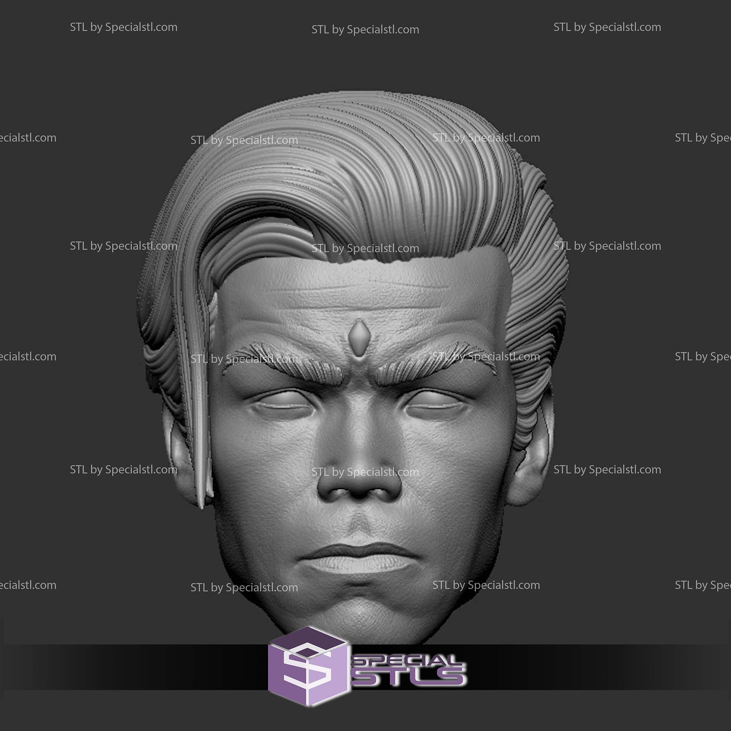 Custom Figure Head STL Collection - Adam Warlock 3D Model — view 2