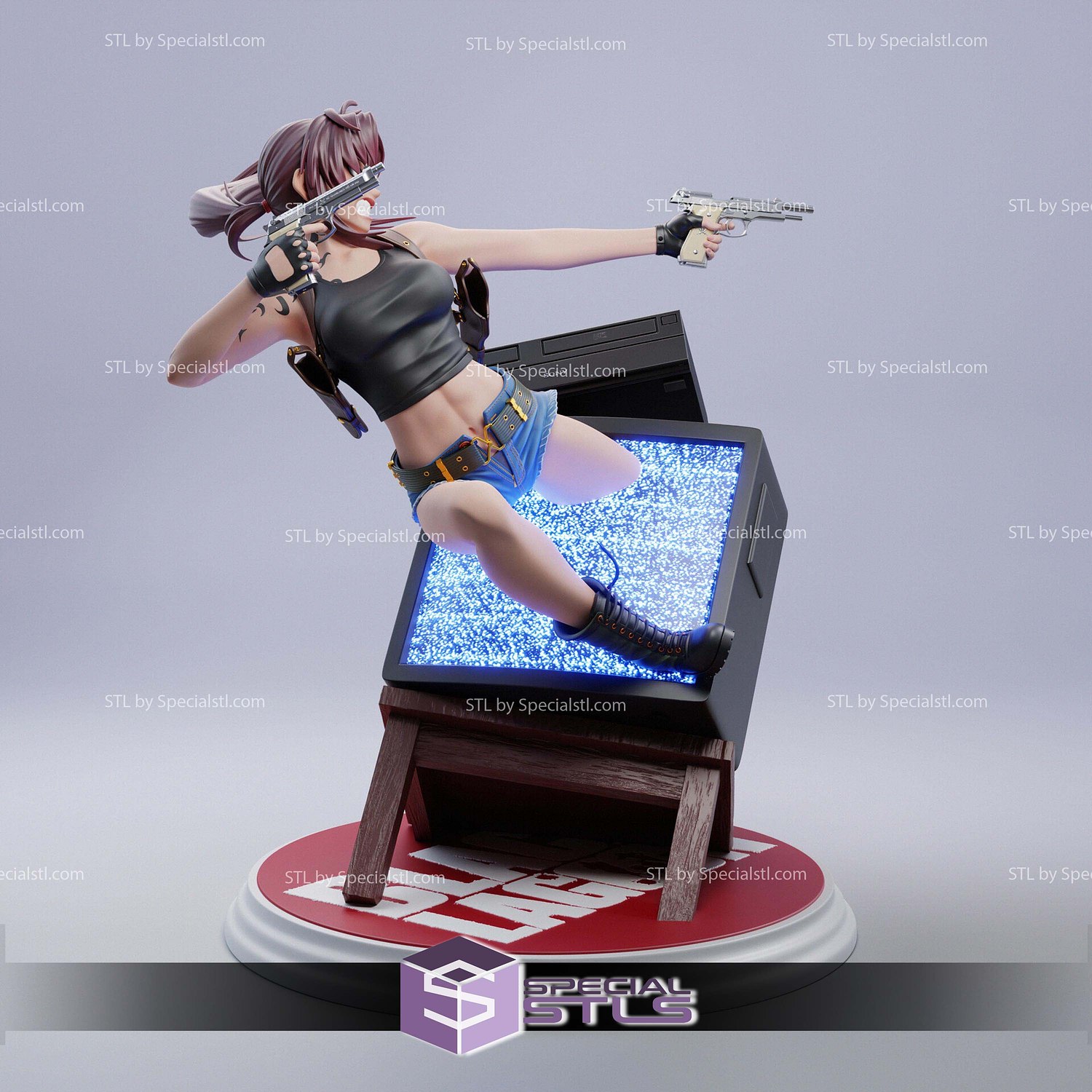 Revy Black Lagoon Book of Venom STL Files 3D Model — view 5