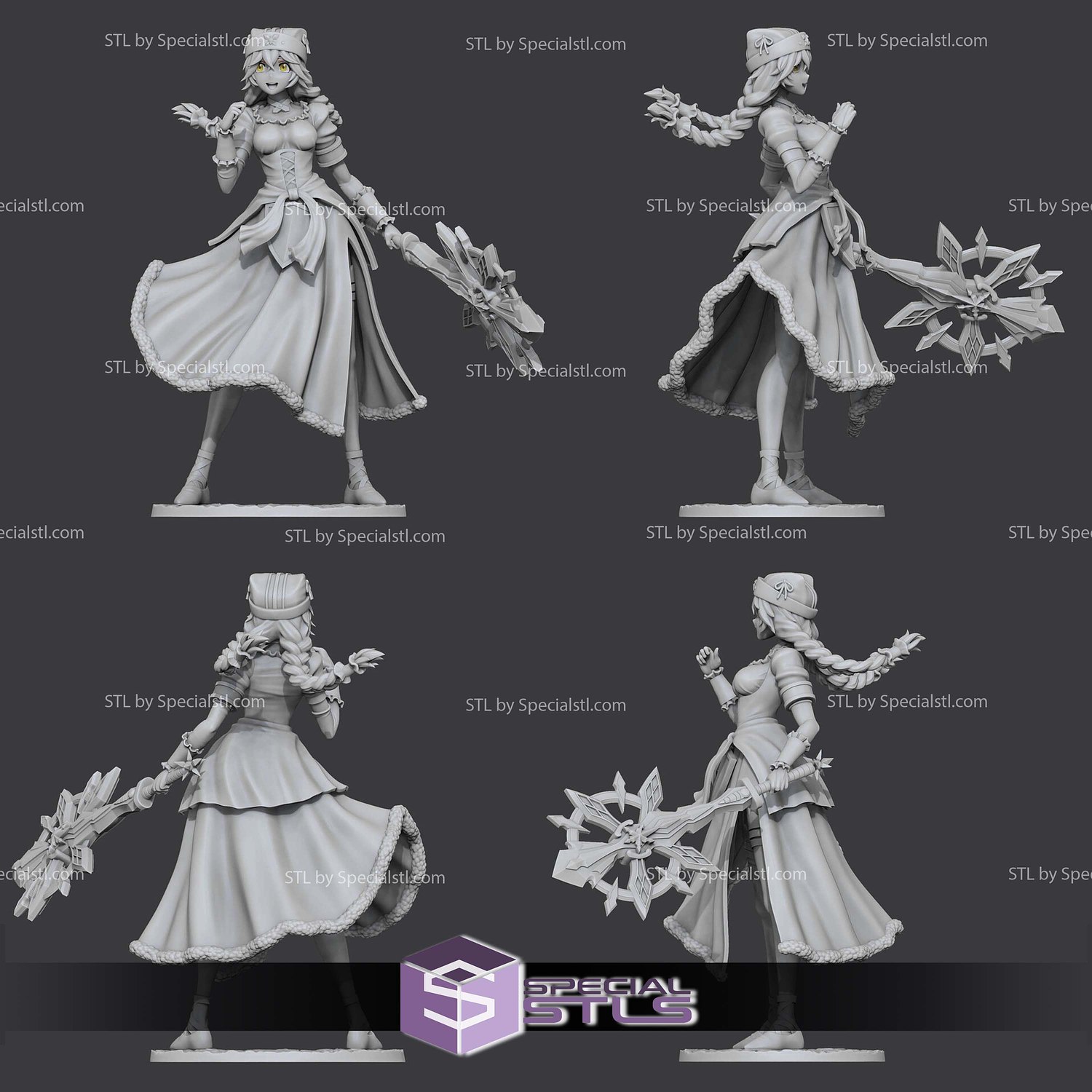 Lupusregina Beta Overlord STL Files 3D Model — view 3